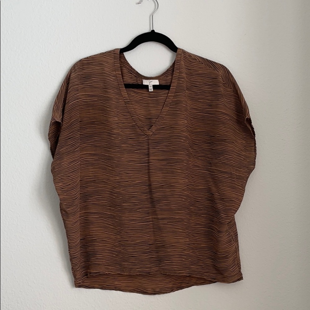 Joie 100% silk animal print dolman top